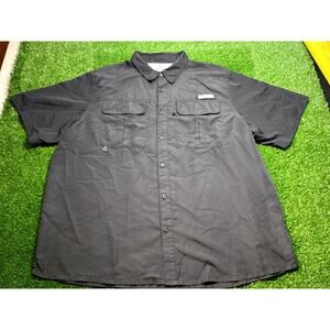 Realtree Men's 2XL Vented Fishing Guide Shirt Black